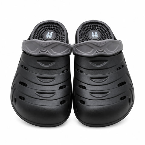  Acu Reflex Massage Clogs; EVA massage clogs with ventilation; waterproof massage clogs; lightweight clogs with textured footbed; Acu Reflex clogs with heel strap; breathable enclosed toe clogs