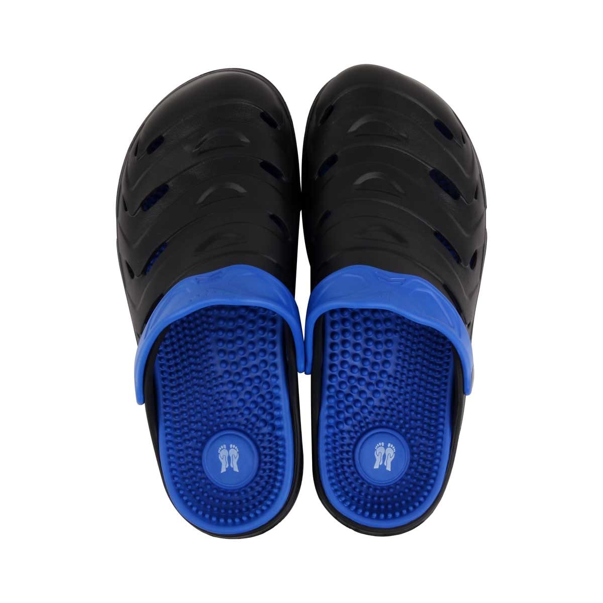 Wholesale Men's & Women's Acu Reflex Massage Clogs blue black