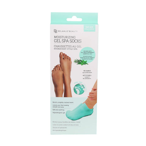 Wholesale Moisturizing Gel Spa Socks Displayer of 12