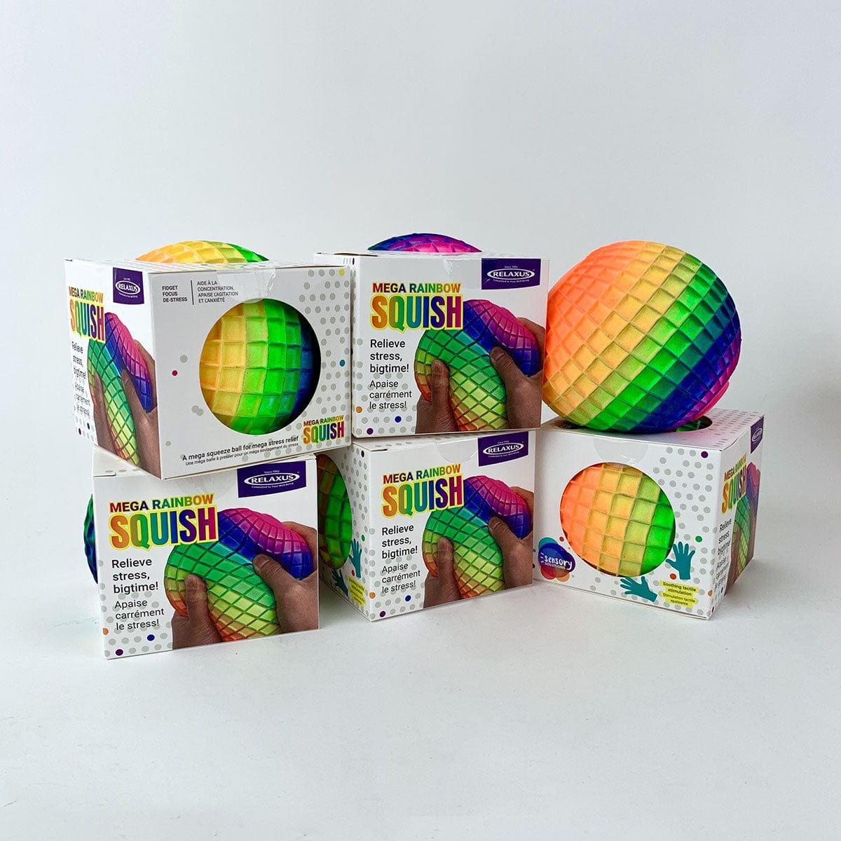 Wholesale Mega Rainbow Squish Stress Relief Toy