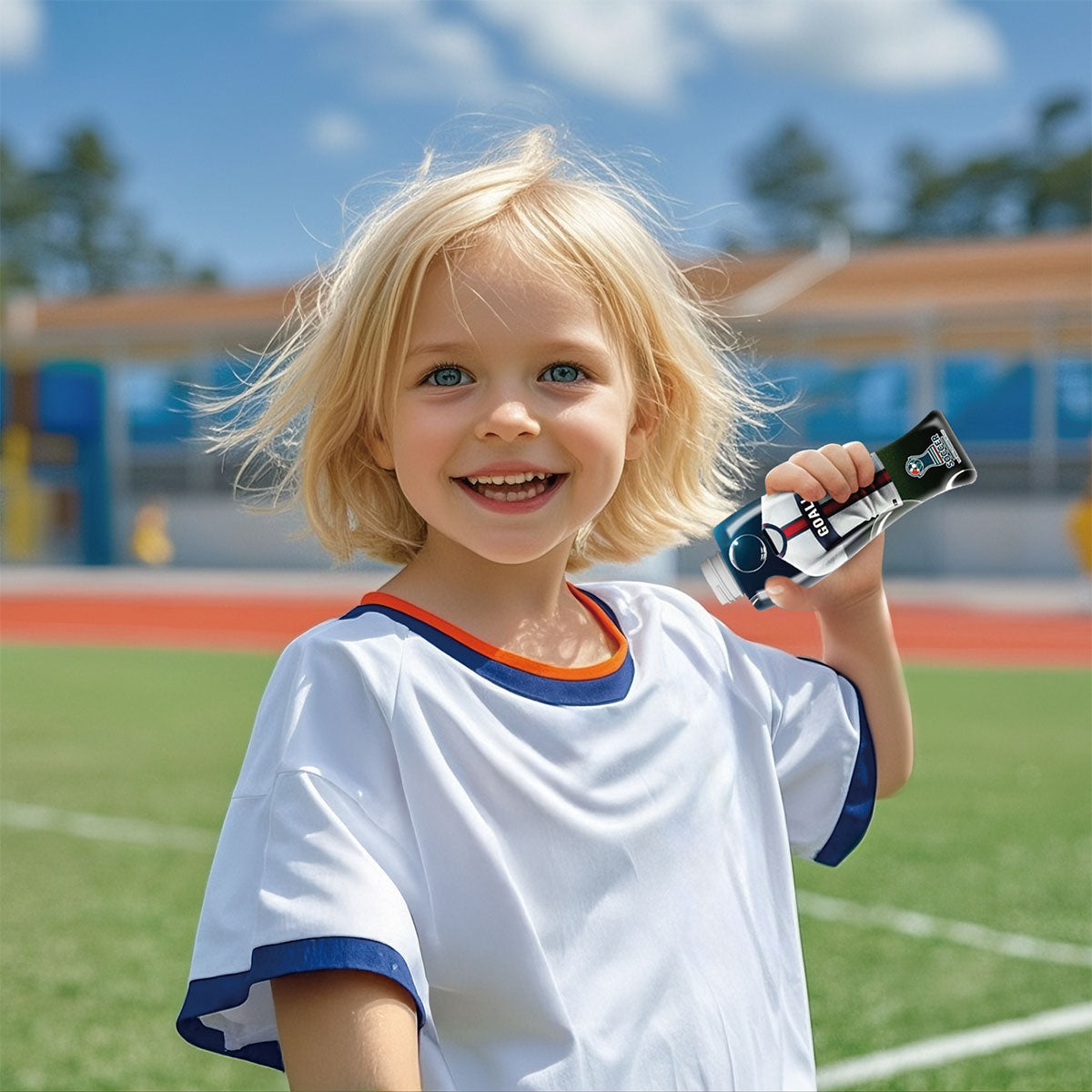 Wholesale Soccer-Themed Bubble Blower Displayer of 16