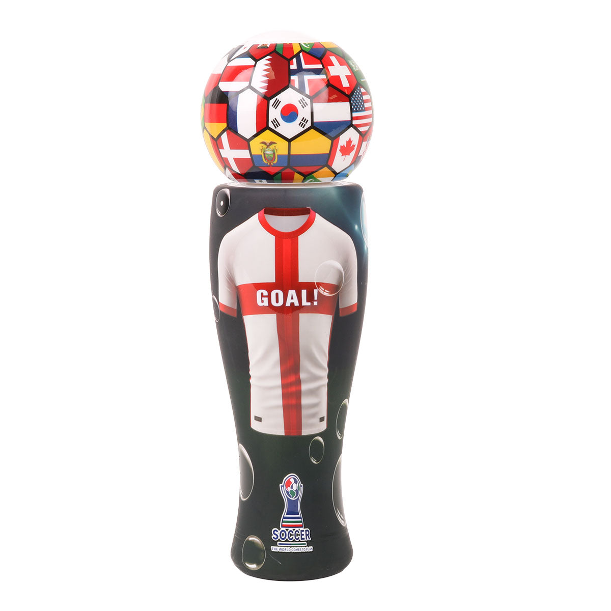 Wholesale Soccer-Themed Bubble Blower Displayer of 16