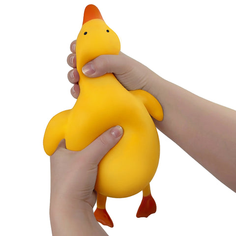 Mega Squishy Duck fidget toy; soft squishy duck squeeze toy; duck-shaped fidget squeeze toy; novelty squishy duck toy; soft duck sensory-style squeeze toy; Mega Squishy Duck for fidgeting 