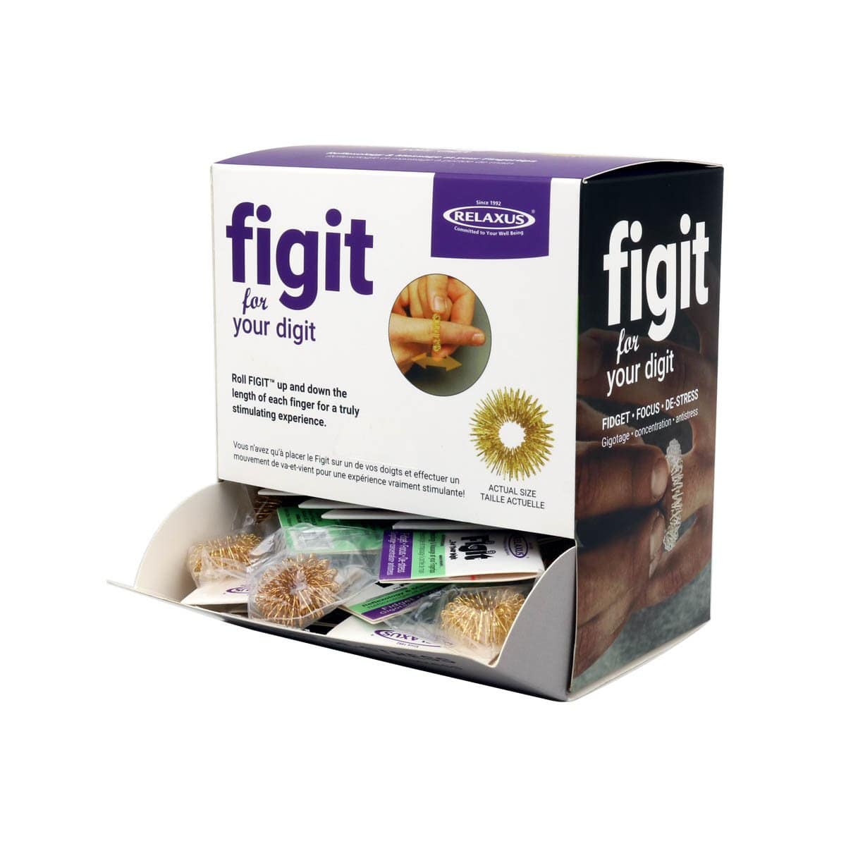 Wholesale Figit Finger Massage Bands - Displayer of 50