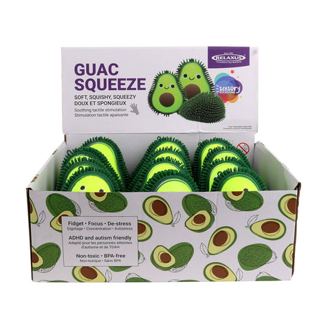 Wholesale Guac Squeeze Fidget Toy Displayer of 12