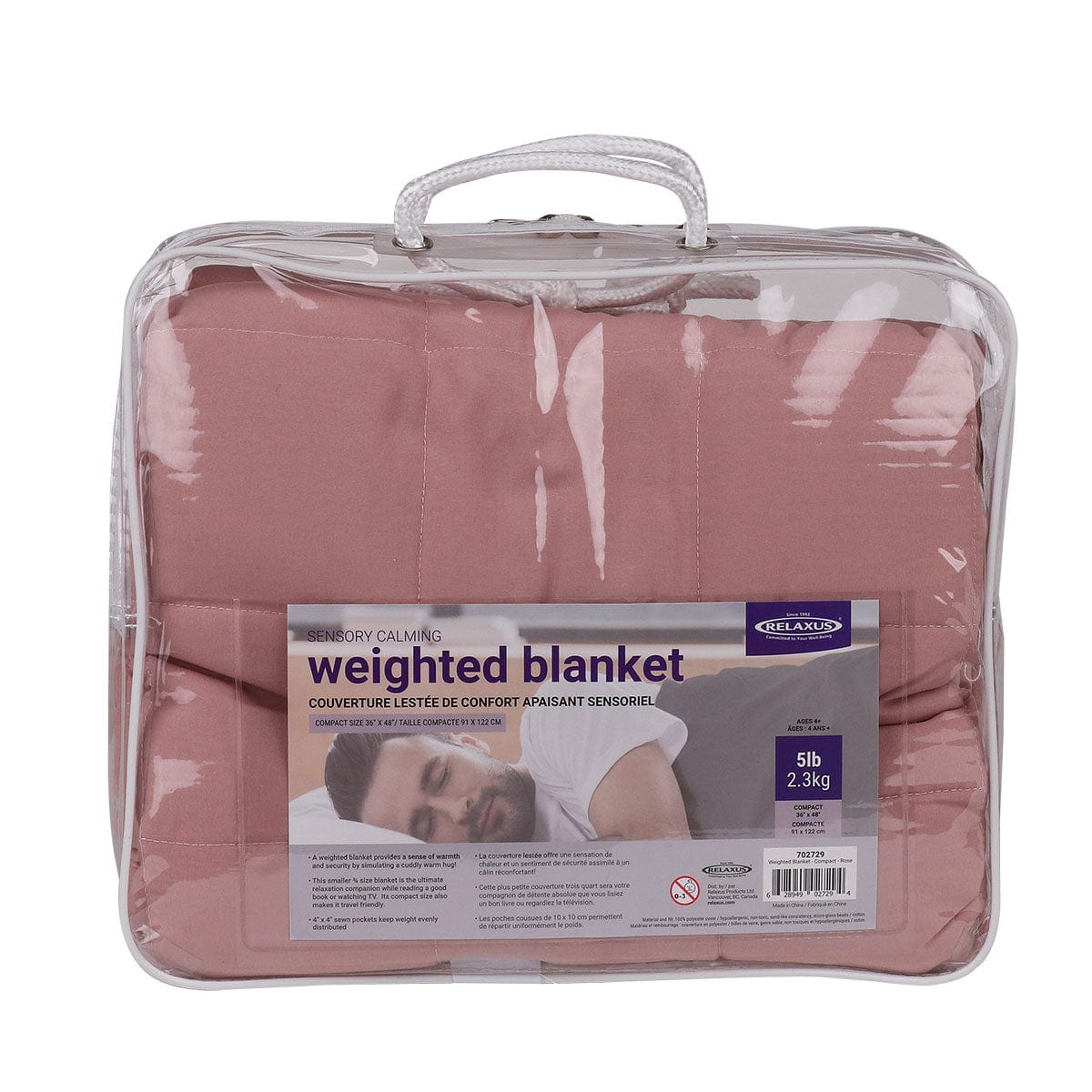 Wholesale Sensory Calming Rose Weighted Blanket