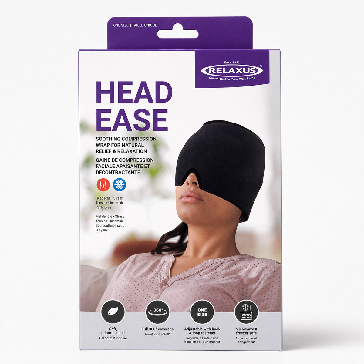 Head Ease Migraine Relief Cap
light-blocking hot and cold therapy cap
soft hydrogel migraine relief cap
wearable cold therapy head cap
flexible hot therapy migraine cap
360 coverage headache relief cap