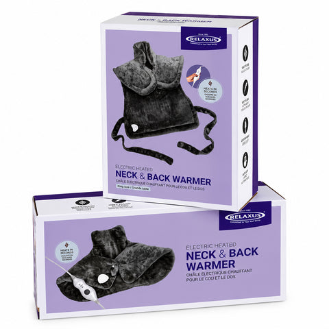 Electric Neck and Back Warmer
Heated neck and back warmer with remote control Microfleece electric neck and shoulder warmer Electric warmer with three heat settings King size heated neck and back warmer Regular size electric back warmer Heated wrap with snap closure Electric neck warmer with 10 ft cord