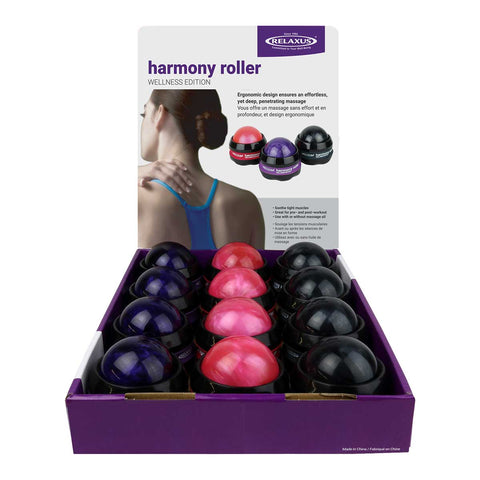 Wholesale Harmony Handheld Massage Rollers (Wellness Edition) - Displayer of 12