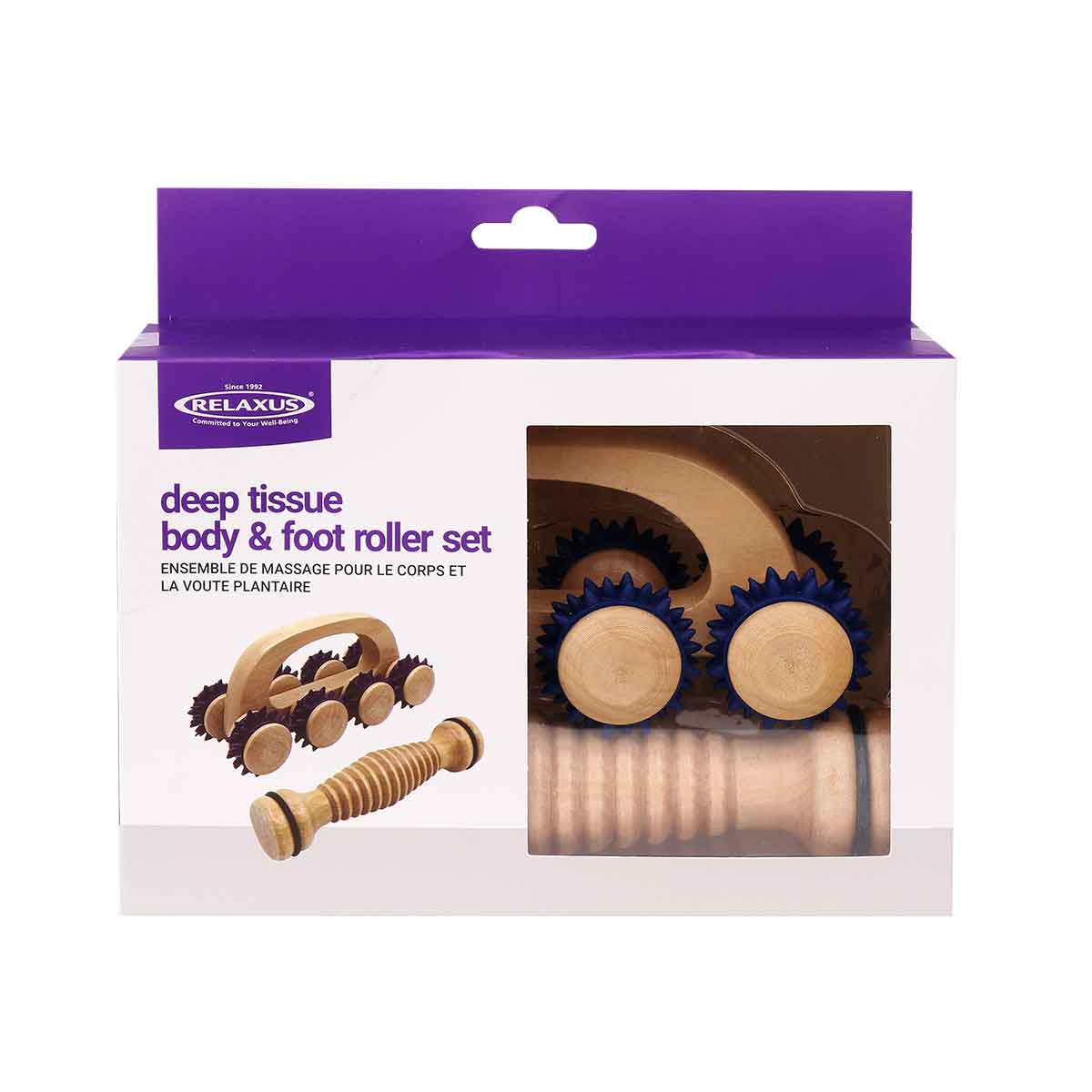 Wholesale Deep Tissue Body & Foot Roller Set