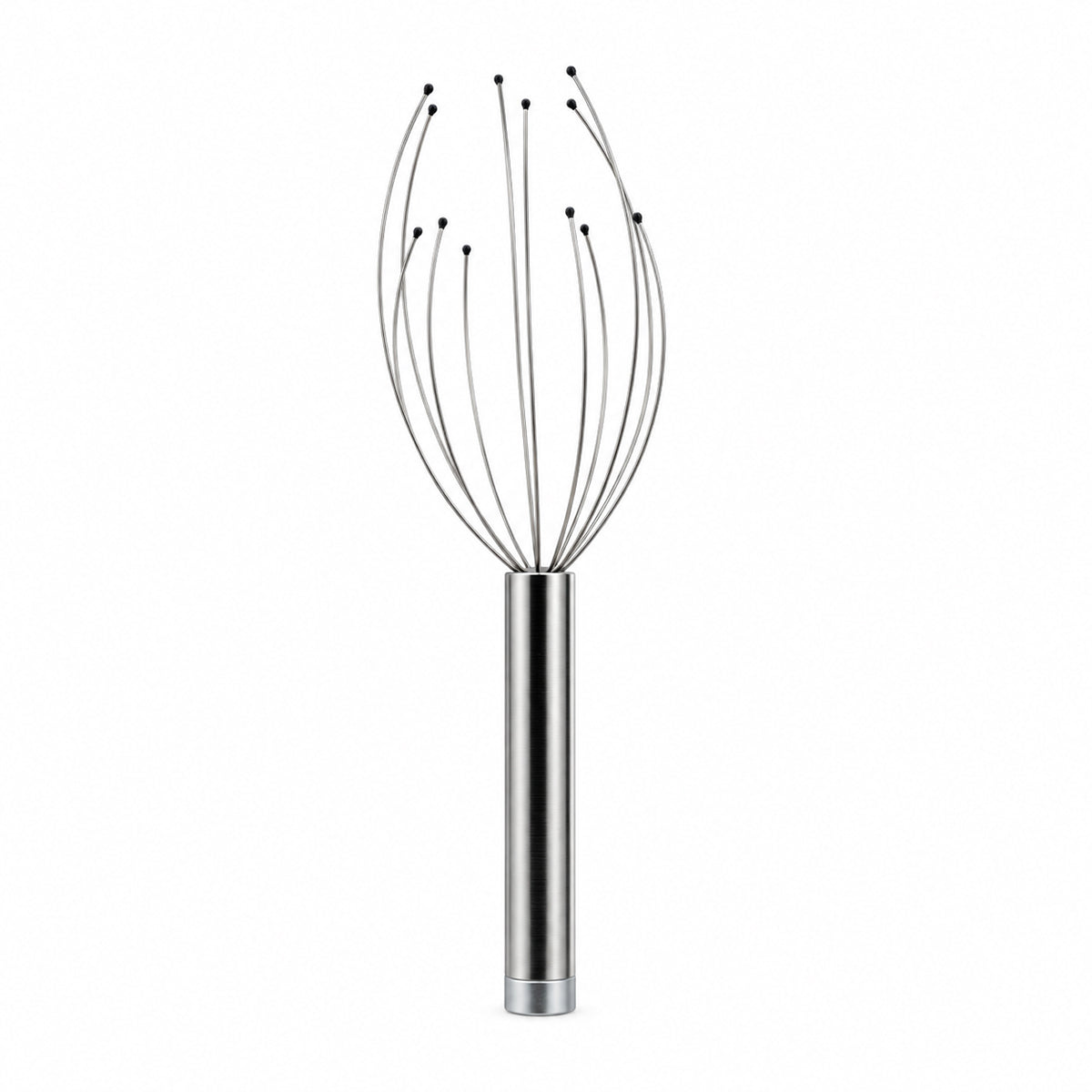 Brain Wave vibrating head massager 12-prong vibrating scalp massager Handheld vibrating head massage tool Battery-powered scalp massager Brain Wave scalp massager with long prongs Vibrating scalp relaxation tool 12-point head massager Cordless vibrating scalp massager