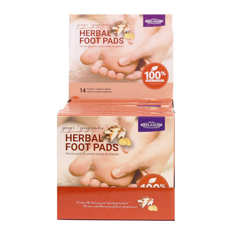 Wholesale Ginger Detox Foot Pads Displayer of 6
