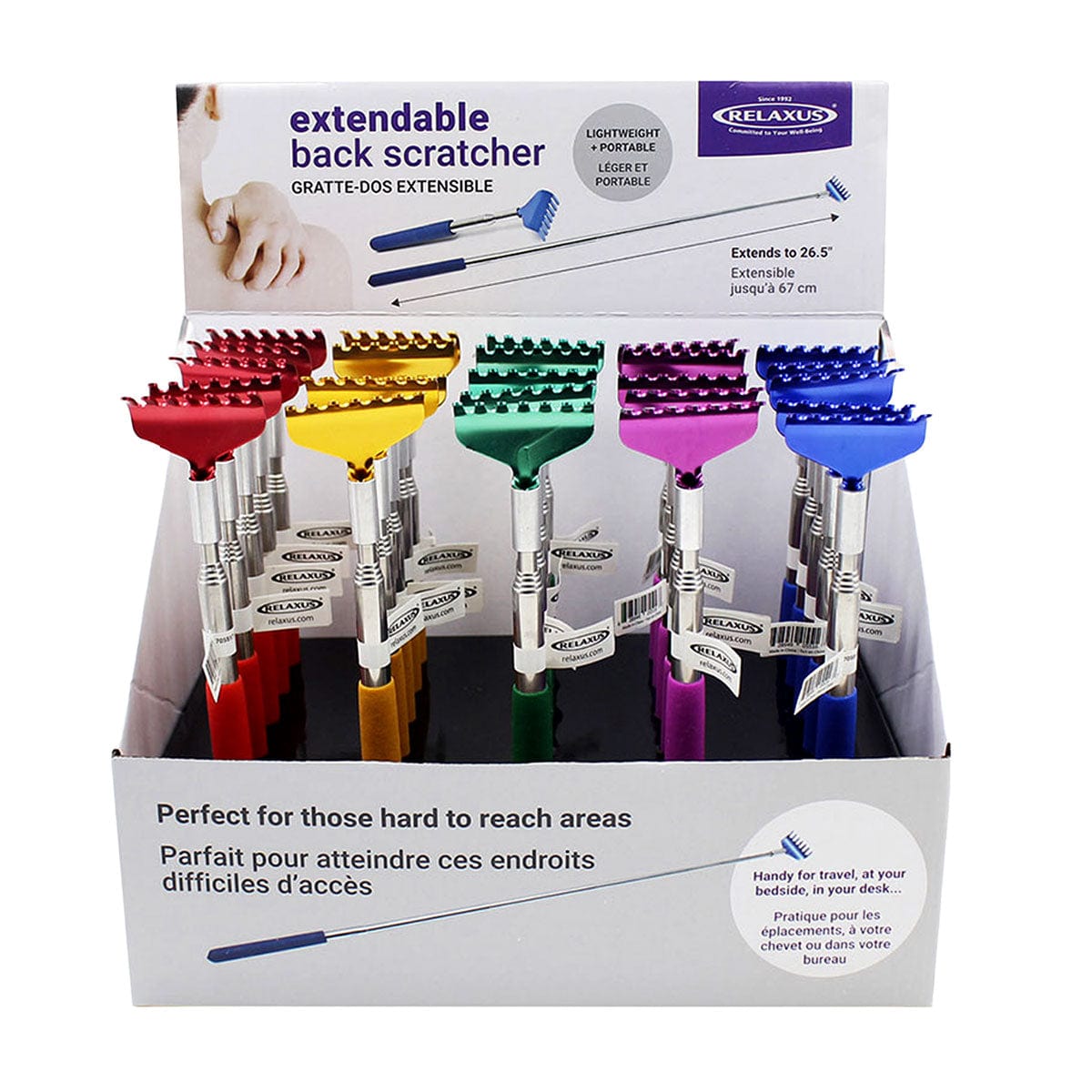 Wholesale Extendable Back Scratchers - Displayer of 25
