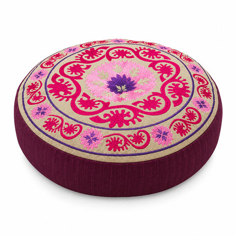Madurai Meditation Cushion
Hand-crafted meditation cushion from India Poly-cotton meditation cushion
40 cm meditation cushion Artisan-made floor meditation cushion
Madurai cushion for meditation and mindfulness Meditation cushion with high-density poly-cotton filling
Decorative hand-crafted meditation seat