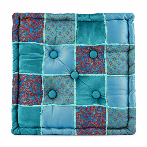 Blue Taj Meditation Cushion
Hand-crafted Blue Taj meditation cushion from India Poly-cotton meditation cushion 40 cm square meditation cushion Artisan-made floor meditation cushion Blue Taj cushion for meditation and mindfulness
Meditation cushion with high-density poly-cotton filling Decorative hand-crafted meditation seat