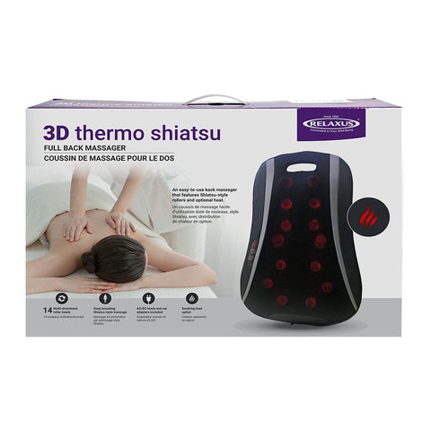 Wholesale 3D Thermo Shiatsu Full Back Massage Cushion