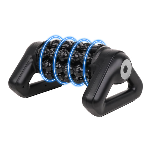 TheraReflex Foot & Body Massage Roller; TheraReflex cordless massage roller; TheraReflex foot massage roller with 36 textured nodes; TheraReflex rechargeable body massage roller; TheraReflex massage roller with five speeds; TheraReflex USB Type-C massage roller; TheraReflex triangular base massage roller; TheraReflex foot and body reflexology roller