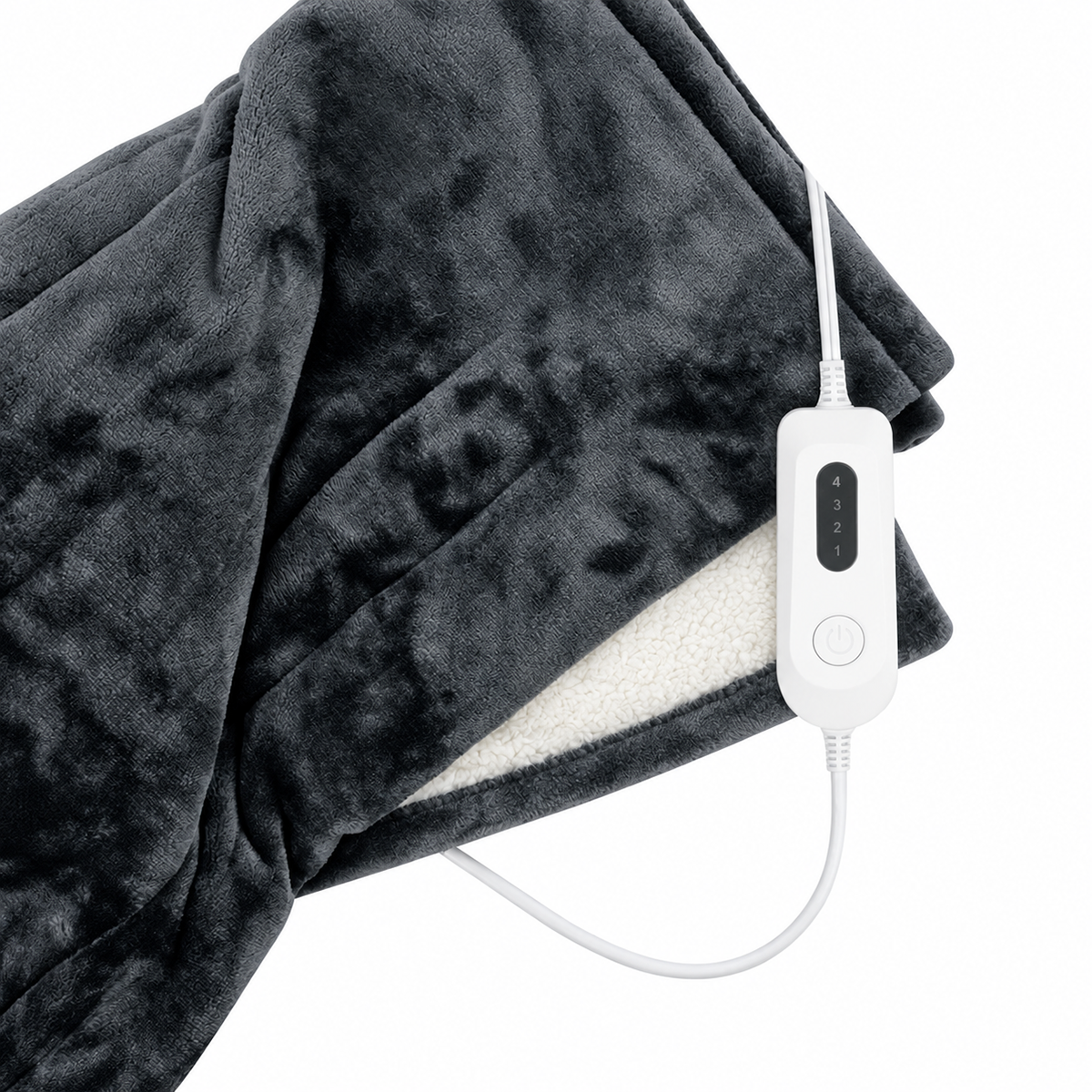 Sherpa heated electric throw blanket
50 x 60 inch MicroPlush heated blanket
Heated throw blanket with detachable controller Electric blanket with four heat settings MicroPlush heated throw on sofa
Heated blanket with 4-hour auto shut-off
Machine-washable electric throw blanket
Sherpa-style heated throw with controller