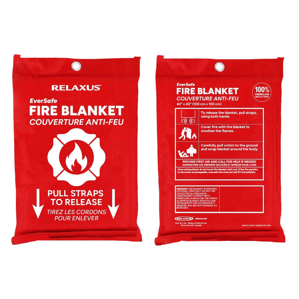 Wholesale EverSafe Fire Blanket - Displayer of 6