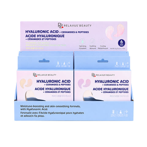 Hyaluronic acid eye masks
Cooling eye masks for the under-eye area Eye masks with ceramides and peptides Under-eye masks with hyaluronic acid Hydrating eye mask pair Cooling masks applied under the eyes Vegan eye masks for under-eye care Eye masks for a 15-minute skin-care treatment
