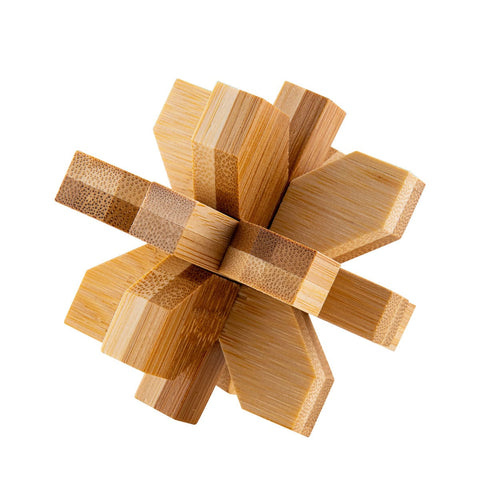 Wholesale Eco Bamboo Puzzles Displayer of 18