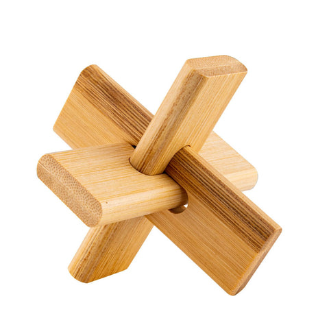 Wholesale Eco Bamboo Puzzles Displayer of 18