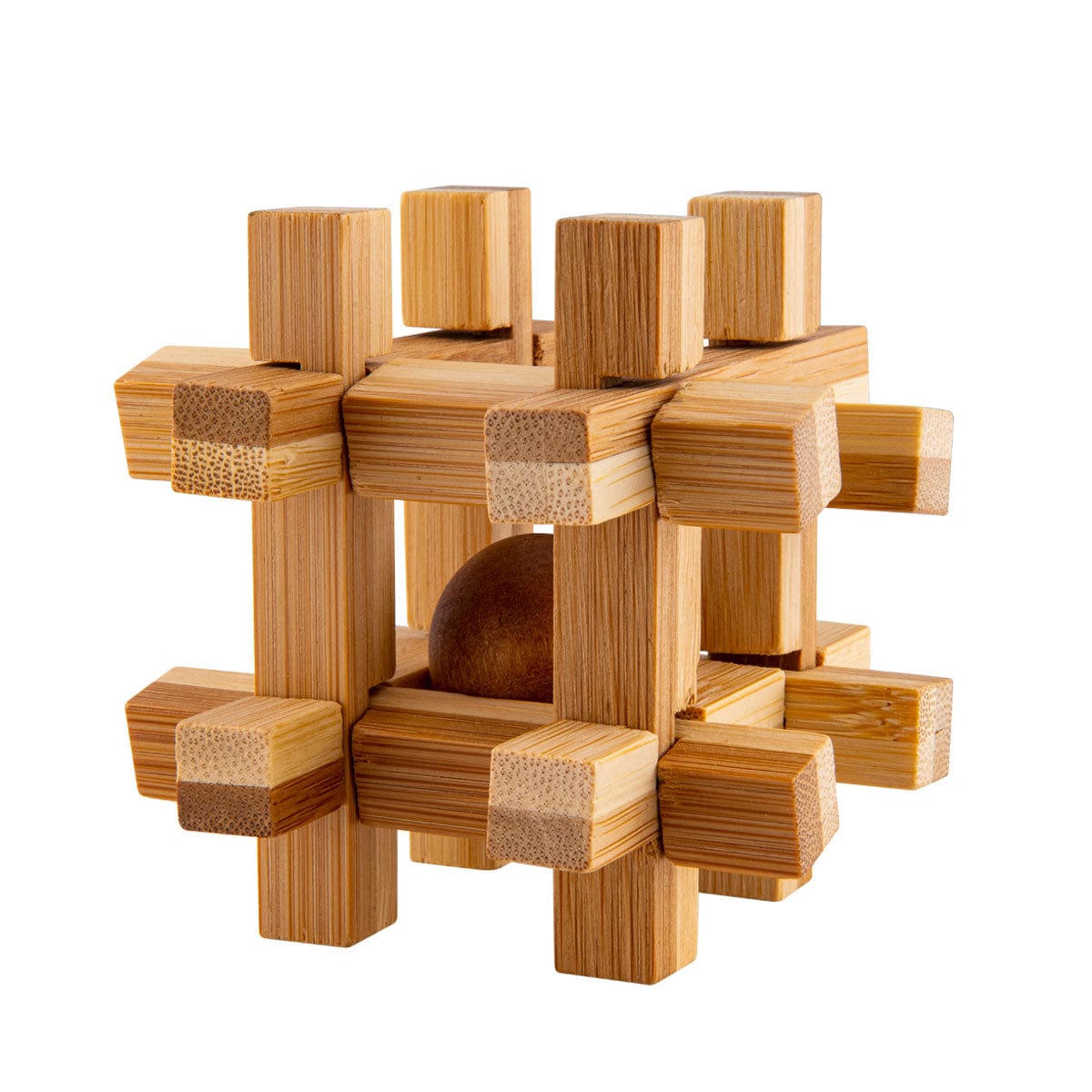 Wholesale Eco Bamboo Puzzles Displayer of 18