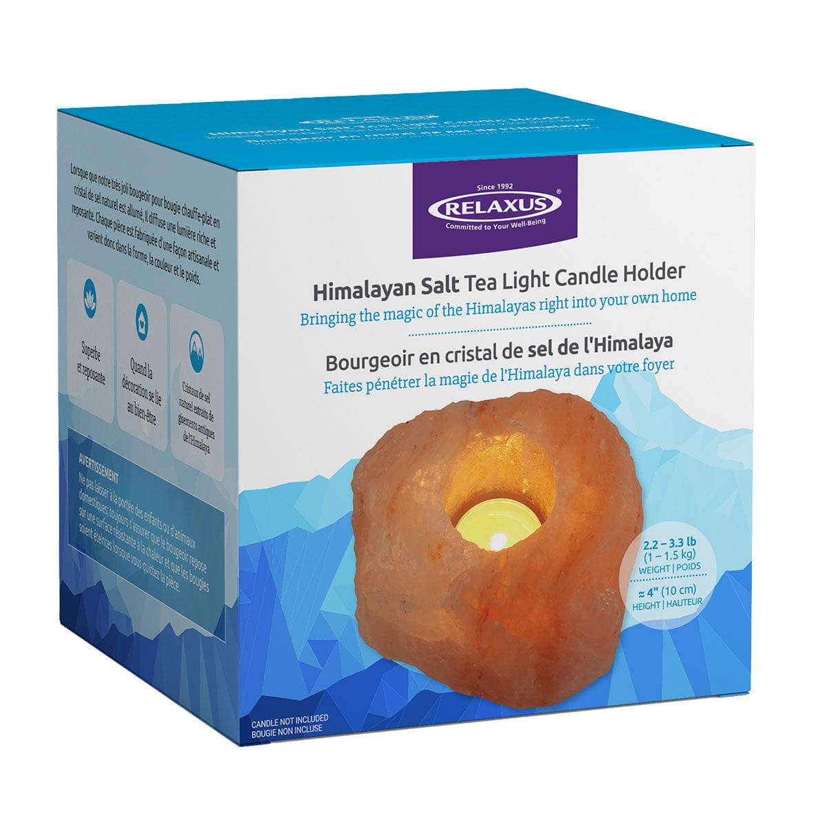 Wholesale Natural Himalayan Salt Tea Light Holder