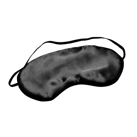 Sleep Mask with included earplugs; soft lightweight Sleep Mask viewed from the front; Sleep Mask laid flat beside earplugs; lightweight sleep mask packed for travel; Sleep Mask and earplugs with travel essentials; soft sleep mask for home or travel