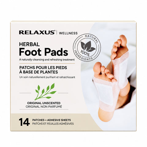 Herbal foot pads 14-patch set
Overnight herbal foot patches with adhesive sheets Herbal foot pad with bamboo vinegar and tourmaline
Foot patches with botanical extracts
Herbal foot pads applied to soles of feet 14-piece overnight foot pad set
Bamboo vinegar and tourmaline foot pads Herbal foot wellness patch set