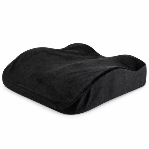 Orthopedic back and seat support cushion Memory foam lumbar support cushion Contoured back and seat support for chair High-density memory foam support cushion Orthopedic seat support with adjustable strap Polyester-covered memory foam lumbar cushion Back and tailbone support cushion Contoured memory foam chair support