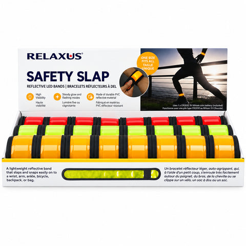 LED slap wrap bracelet Reflective LED safety bracelet 100 lumen COB LED slap band LED slap bracelet for running
Reflective light band for cycling LED slap wrap on backpack strap Light-up reflective wrist and ankle band CR2032 battery powered LED slap bracelet