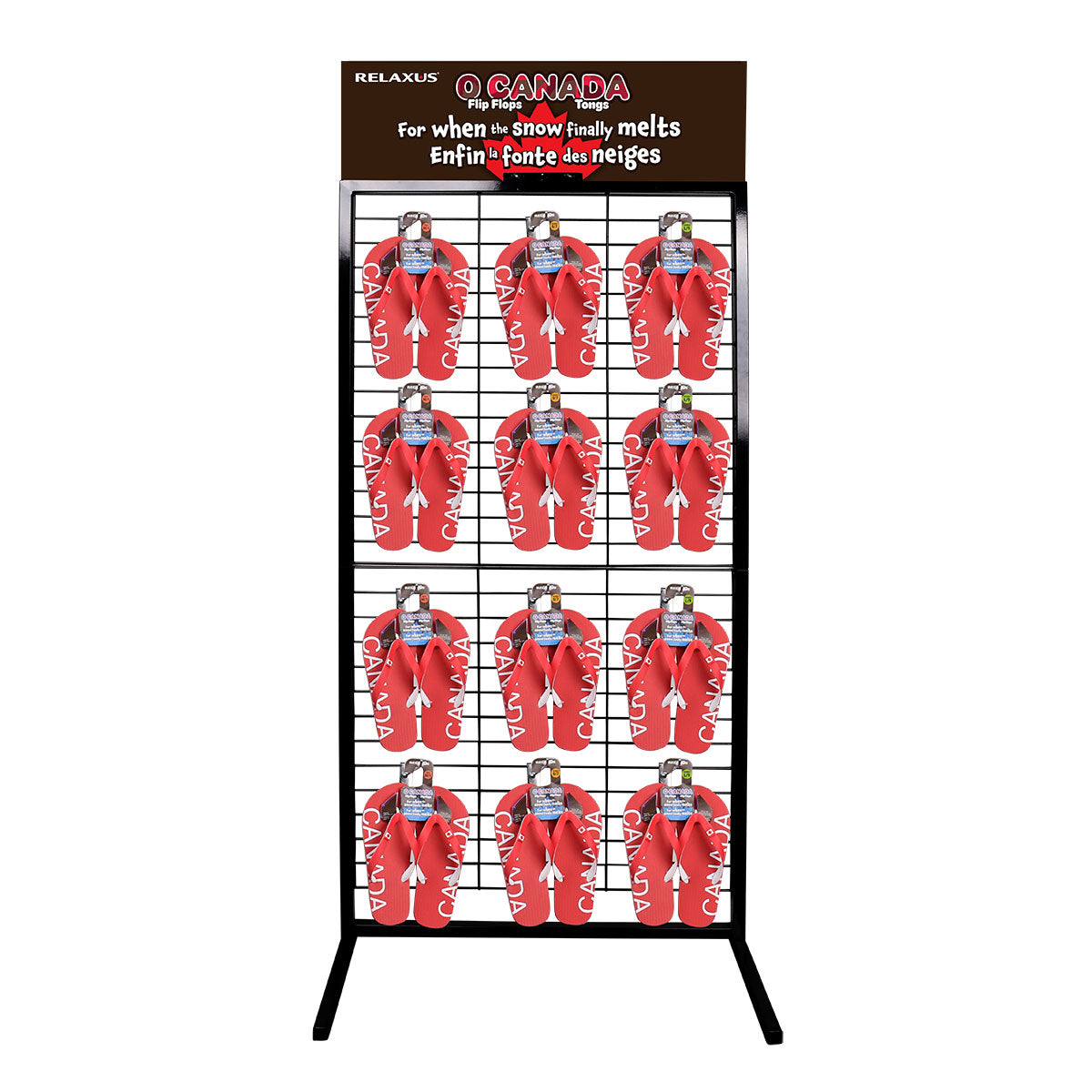 Wholesale O Canada Flip Flops (Unisex) 96-Pair Package Deal