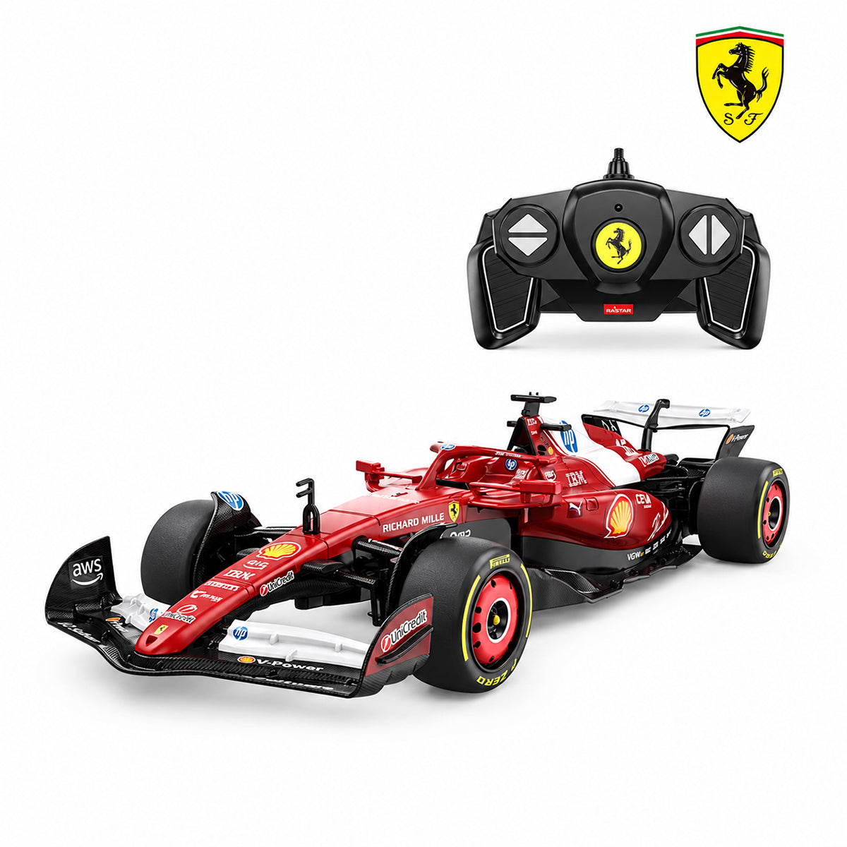 Ferrari SF-25 1:18 licensed RC race car
Ferrari Formula 1 remote-control car
1:18 Ferrari SF-25 RC car with remote
Ferrari SF-25 2.4GHz remote-control race car Ferrari Formula 1 RC car side view Ferrari SF-25 RC racing car for ages 6+ 1:18 scale Ferrari F1 replica RC car Ferrari SF-25 remote-control car for indoor and outdoor play