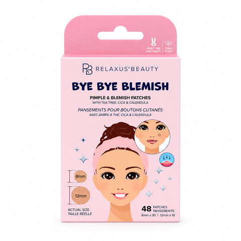 Pimple and blemish patches with tea tree
48-pack acne spot patches
Tea tree pimple patches
Discreet blemish patches for daytime use
Pimple patches with cica and calendula
Polyurethane blemish patches
Spot care patches in two sizes
Single-use pimple patches
