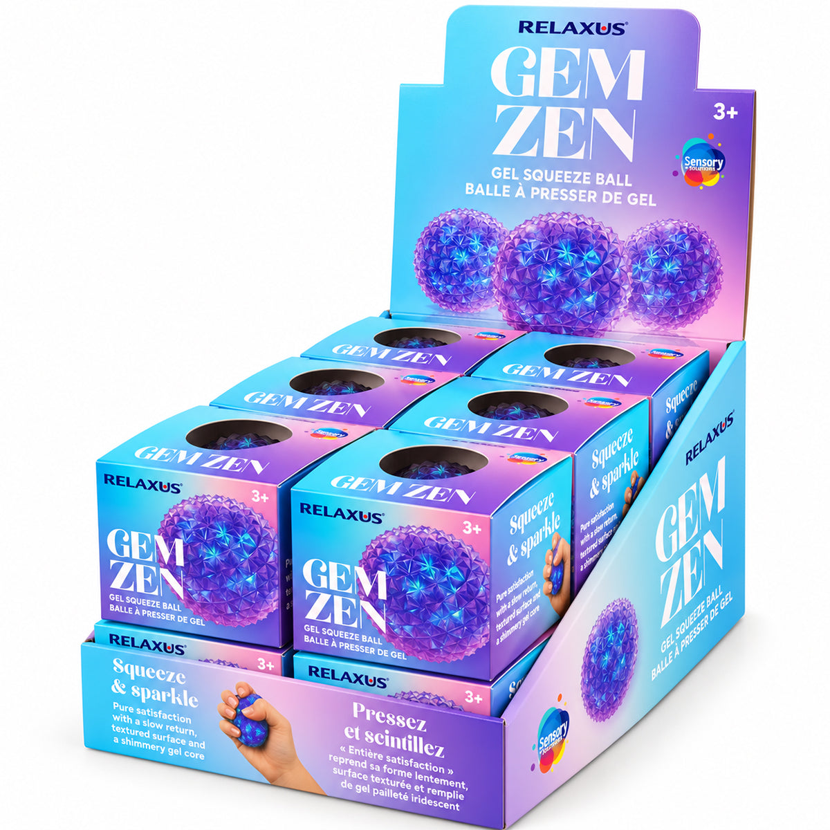 Gem Zen Sensory Gel Ball Toy
Faceted sensory gel squeeze ball
Slow-rise iridescent gel ball toy
Sparkly sensory squeeze ball
Textured gel ball fidget toy
Compact sensory gel ball toy
