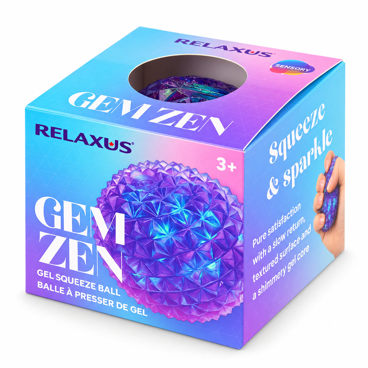 Gem Zen Sensory Gel Ball Toy
Faceted sensory gel squeeze ball
Slow-rise iridescent gel ball toy
Sparkly sensory squeeze ball
Textured gel ball fidget toy
Compact sensory gel ball toy