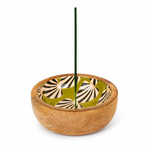 Serenity Bowl Incense Gift Set with wooden burner Handcrafted natural wood incense burner bowl
Wood incense burner with decorative inlay Serenity Bowl incense holder with 10 incense sticks Blue Crème wooden incense burner bowl Retro Checkers incense burner gift set Zebra Sage wooden incense bowl Natural wood incense burner and ash catcher