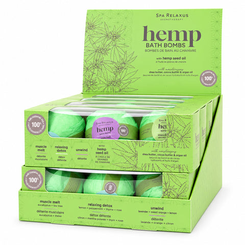Hemp Organic and Vegan Bath Bombs 3-Piece Gift Set Three hemp bath bombs with essential oils Muscle Melt eucalyptus and tea tree bath bomb Relaxing Detox lemon peppermint thyme and rose bath bomb
Unwind lavender sweet orange and lemon bath bomb Hemp seed oil bath bomb gift set Three 80 g bath bombs in gift set Bath bombs with organic shea and cocoa butter