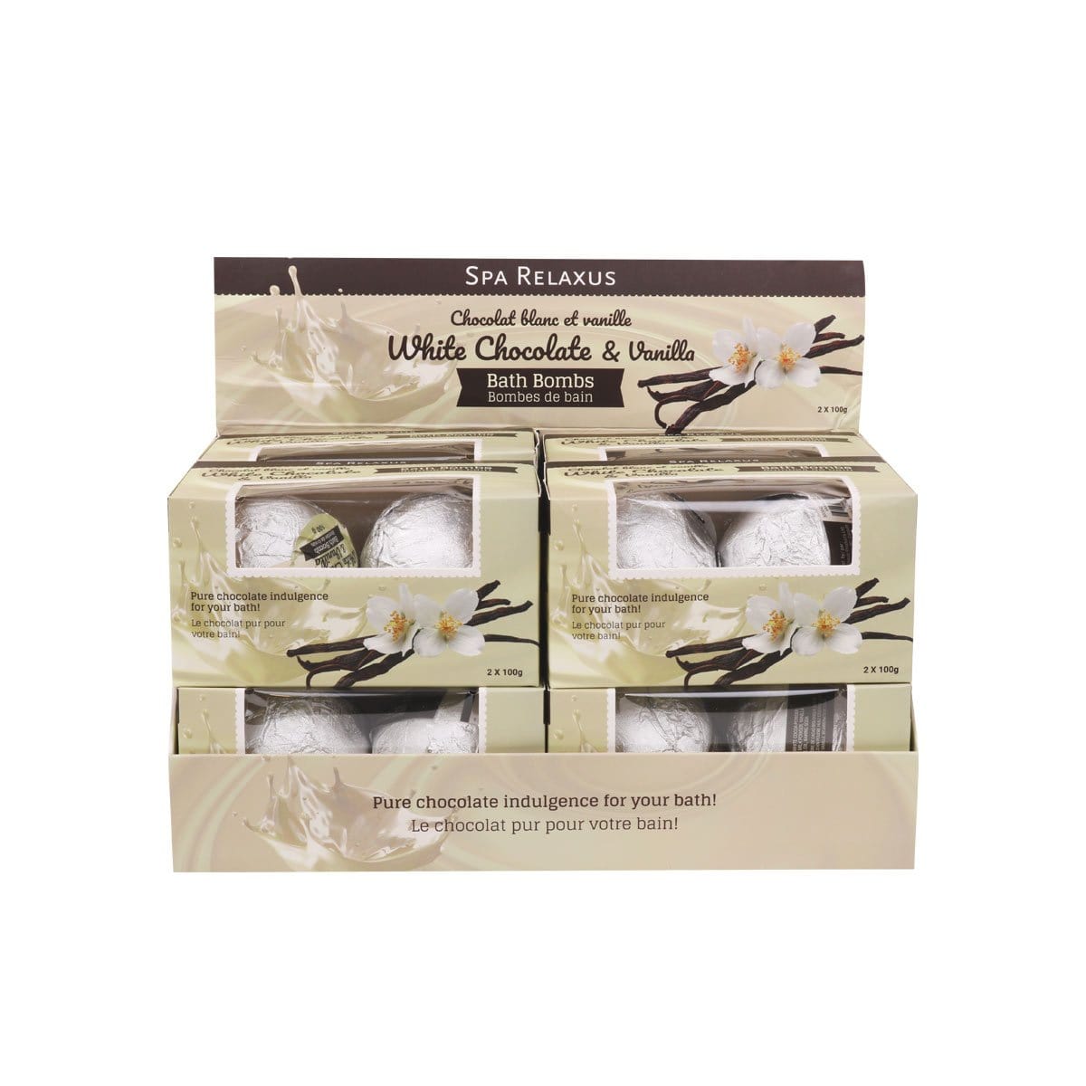 Wholesale Luxury Chocolate Bath Bombs Gift Set (2 x 100 g)