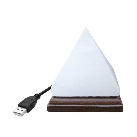 Wholesale Pyramid White Mini Himalayan Salt Lamp 