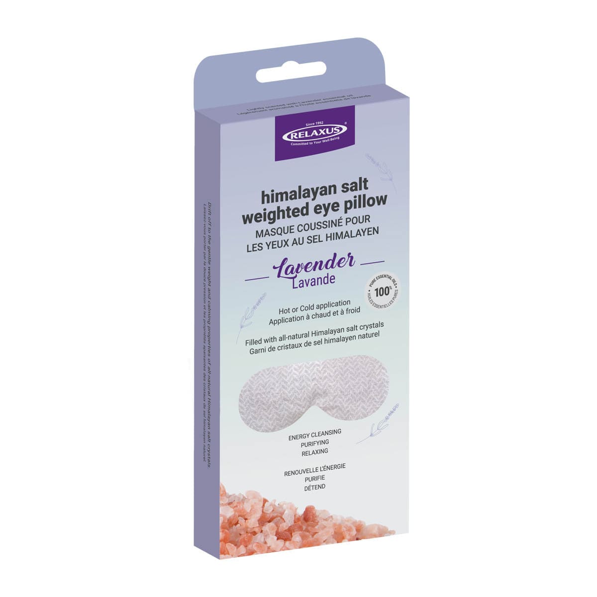 Himalayan Salt Weighted Eye Pillow lavender