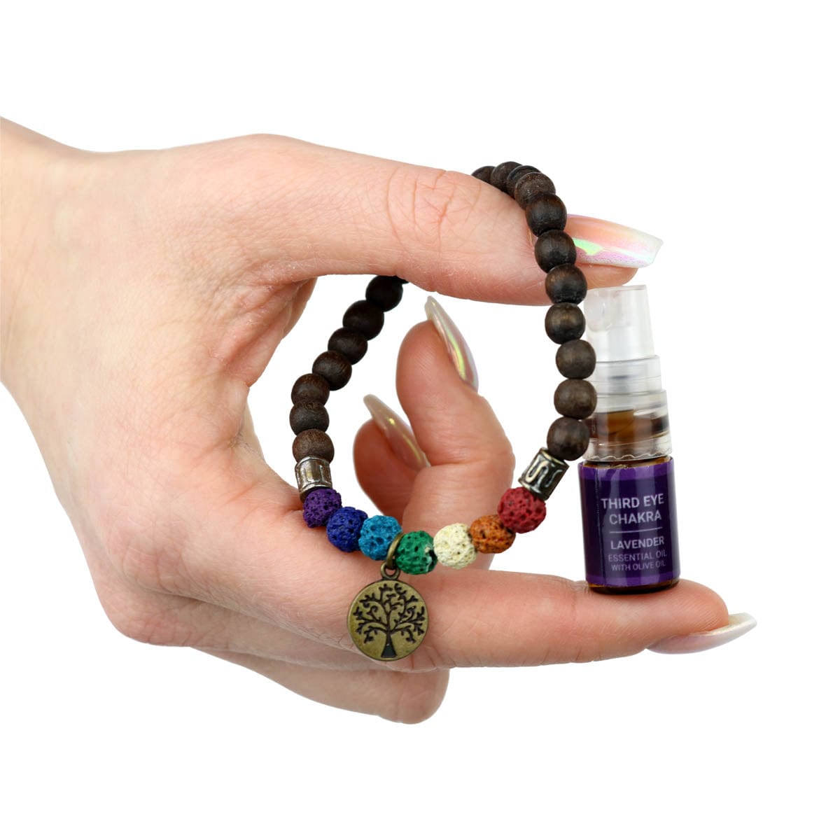 Chakra Scents Essential Oil Bracelet with spray