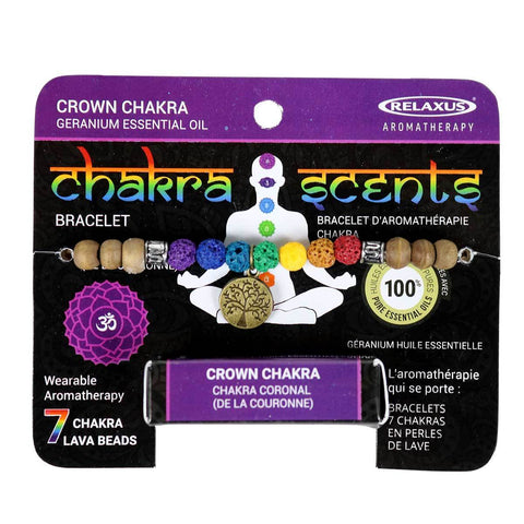 Wholesale Crown Chakra Scents Aroma Bracelet  