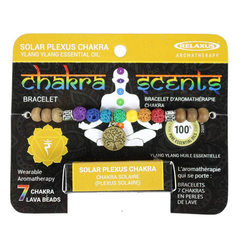 Wholesale Solar Plexus Chakra Scents Aroma Bracelet  