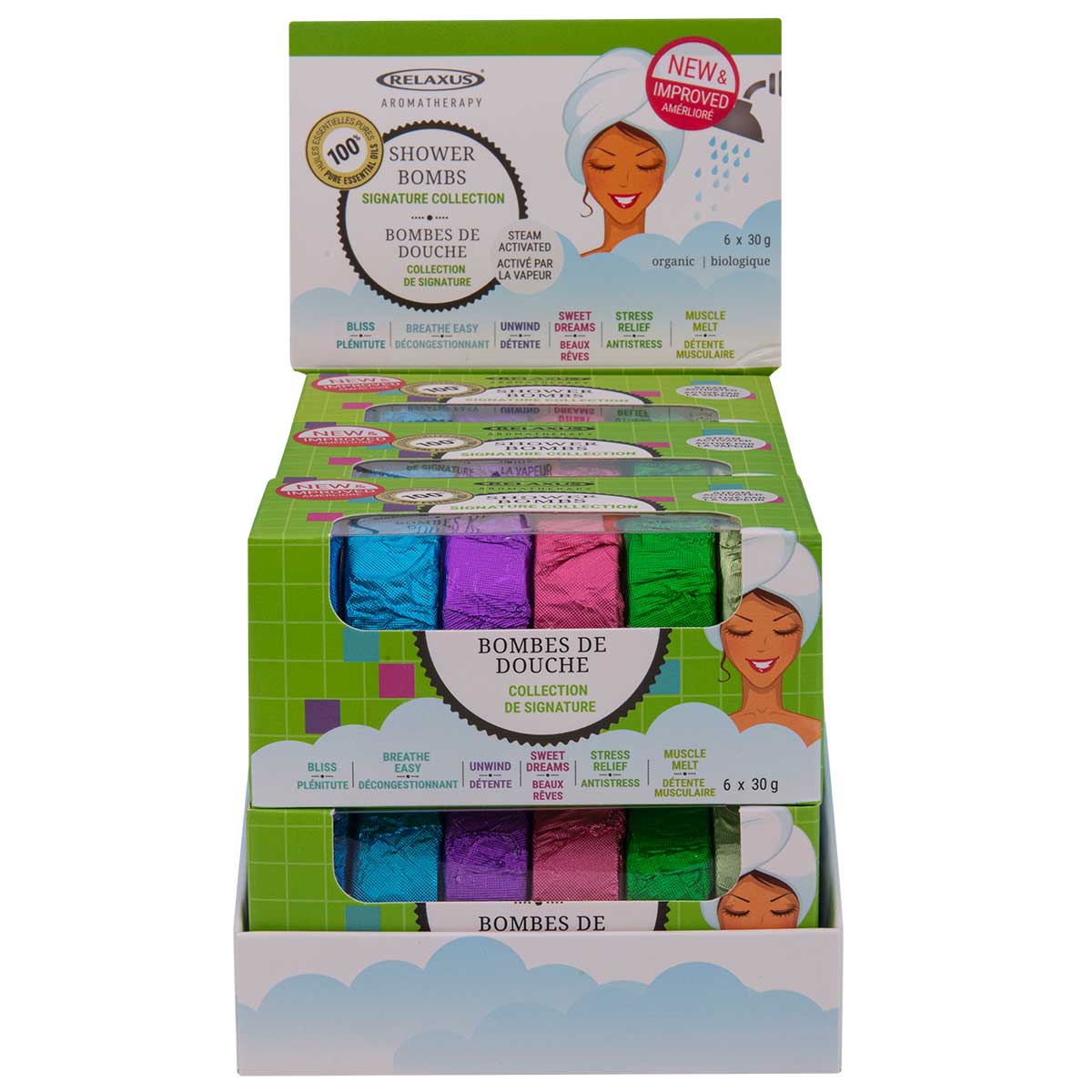 Wholesale Shower Bombs 6 Piece Gift Set (6 x 30 g) - Displayer of 6