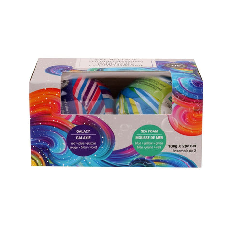 Wholesale Colour-Changing Bath Bombs (2-Piece Gift Set) Displayer of 8