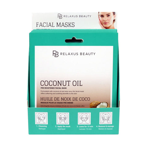 Wholesale Coconut Face Mask - Displayer of 12