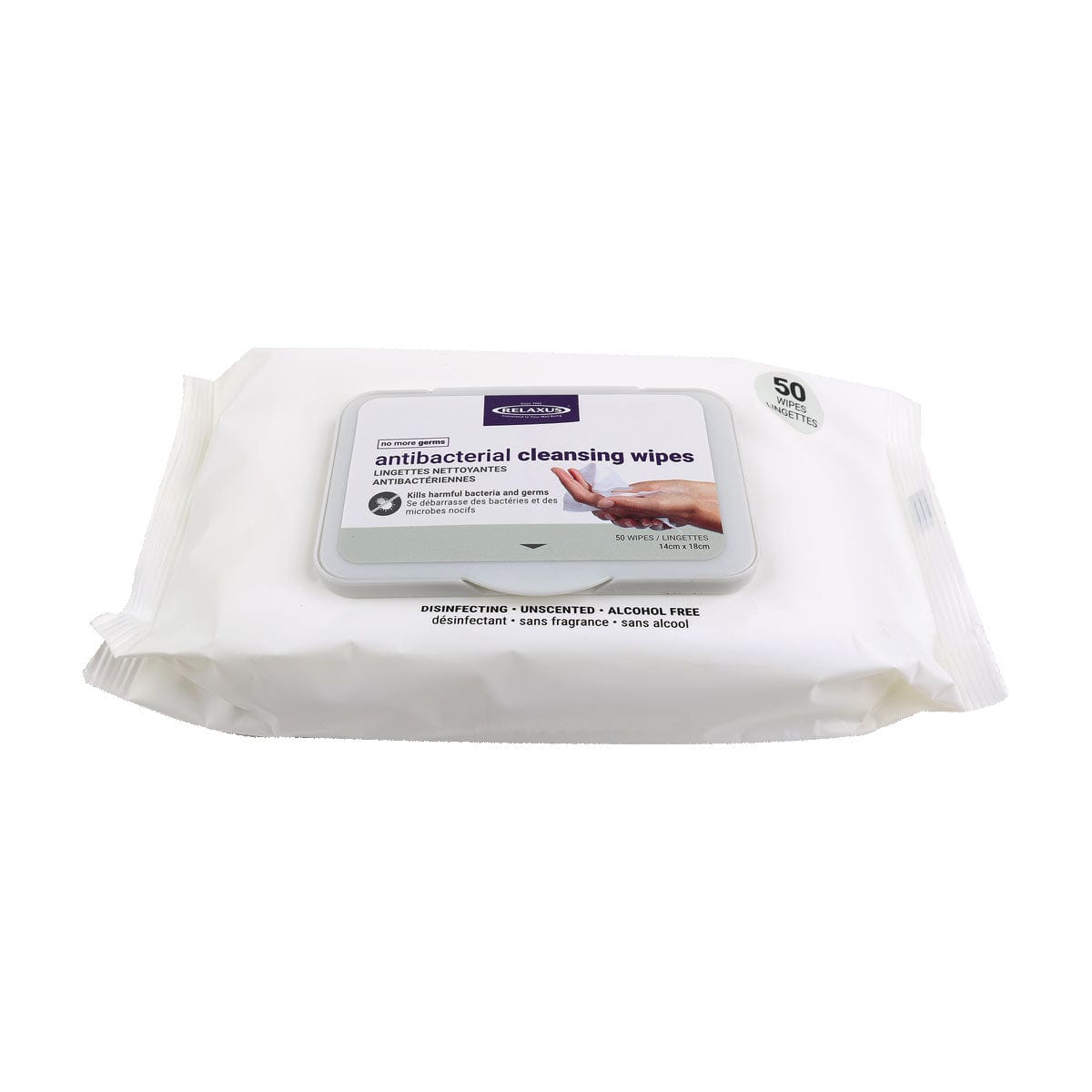 Wholesale Anti-Bacterial Cleansing Wipes (50-Pack)