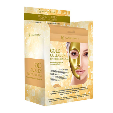 Wholesale Gold Face Mask - Displayer of 6